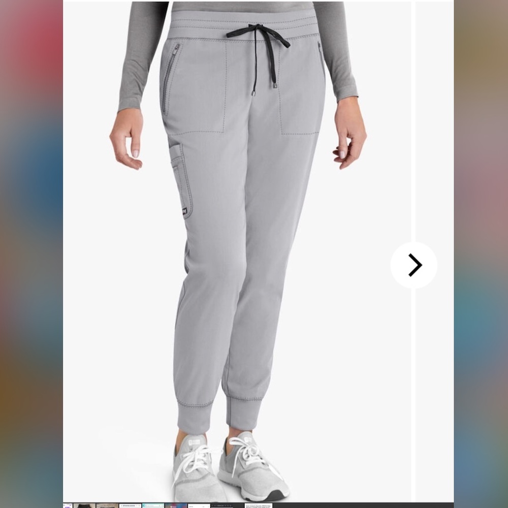 Grey's Anatomy Spandex STRETCH Moonstruck 5-Pocket Cargo Jogger Large Petite